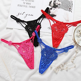 Quần lót ren nữ - Quần chíp lọt khe nữ - Quần chíp sexy nữ C4 - Quần lọt khe xẻ dáy nữ - quần lọt khe dây nữ