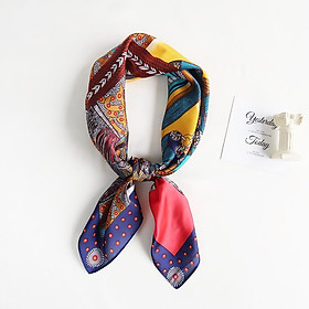 Khăn turban lụa vuông size 70x70cm - mã 7070