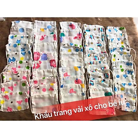 Khẩu trang vải xô cho bé  set 5 cái