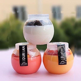 Mua Combo 5 hũ thủy tinh làm sữa chua 100ml nắp nhựa