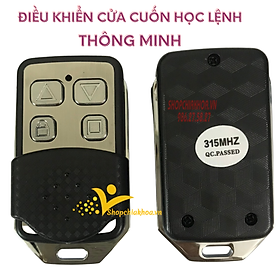 Mua Điều khiển cửa cuốn inox học lệnh thông minh tần số 433mhz  315mhz copy cho loại 8 mã gạt và mã cố định