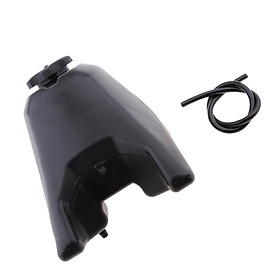 Fuel Tank + Fuel Cap + Hose for Yamaha PW50 Peewee PY50 Black