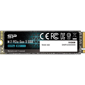 Ổ cứng SSD Silicon Power 512GB PCIe Gen3 x4 P34A60 SP512GBP34A60M28 - Hàng Chính Hãng