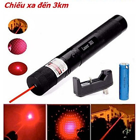 Đèn Chiếu Tia Laser 303 Tia Xanh / Tia Đỏ Cầm Tay Ánh Sáng Mạnh