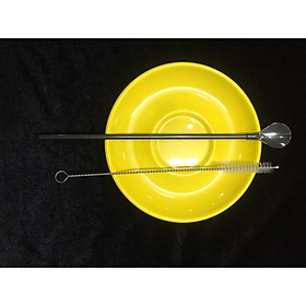 Mua Thìa Ống Hút Inox #304 Cao Cấp 2 Trong 1 - Tặng Kèm Cọ Rửa