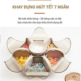 Mua Khay Đựng Mứt Tê  Hộp Mứt Tế  Khay Mứt Tết HAI Tầng  Xoay Hình Cánh Hoa Sen. Song Anh
