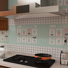 Mua Decal dán bếp những chậu xương rồng - có keo sẵn khổ rộng 60cm dài 5m