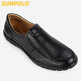 Giày Lười Nam Da Bò SUNPOLO SUS510 (Đen, Nâu)