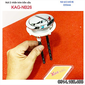 Mua Nút 2 nhấn xả bồn cầu  nút nhấn cầu xả 2 nhấn tròn lỗ sứ D5.5-6cm  nút xả cầu KAG-NB26