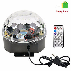 Combo Đèn LED Xoay Sân Khấu Cảm Ứng Nhạc + USB +Remote