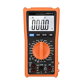 Smart Digital Multimeter 6000 Counts True RMS Auto-ranging LCD Backlight Electrical Tester Voltmeter Ammeter Temperature Measuring Multifunction AC DC Voltage Current Live Wire Resistance Capacitance Continuity Diode Square Wave Testing