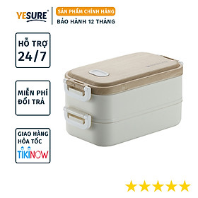 Hộp Cơm Văn Phòng Giữ Nhiệt YESURE HLM-063 Vỏ Nhựa Cao Cấp , Ngăn Đựng Bằng Inox 304 An Toàn , Có Thể Tháo Rời - Hàng chính hãng