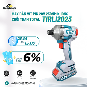 Mua MÁY BẮN VÍT PIN 20V 230NM KHÔNG CHỔI THAN TIRLI2023 TOTAL - HÀNG CHÍNH HÃNG
