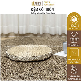 Mua Đệm ngồi thiền bằng cói đệm đa năng hình tròn màu