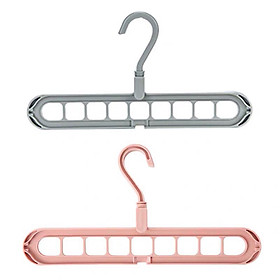 Combo 2 móc treo 9 nấc tiết kiệm diện tích giao màu ngẫu nhiên - MT9N