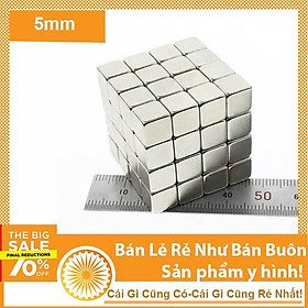 Nam châm bi tròn 5mm Nam châm khối vuông 5mm Nam châm vuông 10mm