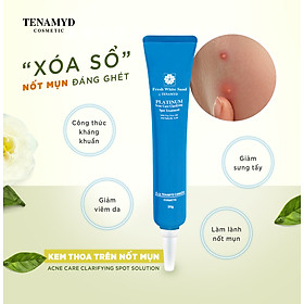 Kem thoa trên nốt mụn TENAMYD Platinum Acne Care Clarifying Spot Solution 20g