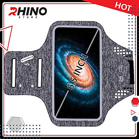 Bao, Túi đựng Điện Thoại tới 6.5 Inch Đeo tay chạy bộ ,Tập thể dục Rhino B101 Kháng nước, chống thấm, có thể cắm tai nghe phù hợp điện thoại Samsung, Iphone, Sony, Xiaomi,... - Hàng chính hãng