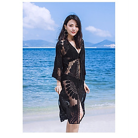 Áo choàng kimono đi biển cao cấp