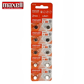 Mua Pin cúc áo chính hãng Alkaline Maxell LR41 AG3 / LR41 / 192 / A76 cho đồng hồ  thiết bị điện tử