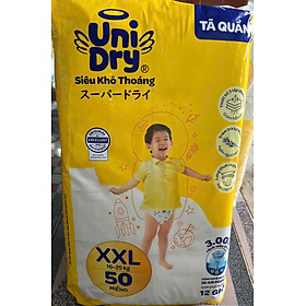 Tã quần Unidry XXL50 (50 Miếng) Siêu Khô Thoáng Cho Bé Từ 15-25kg - Date luôn mới