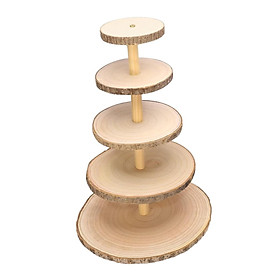 Wood Cupcake Stand Holder Party Home Dessert Display Stand