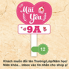 Mua Bảng hashtag chụp ảnh họp lớp  kỷ yếu học sinh MS 12