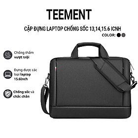 Cặp Đựng Chống Sốc Cao Cấp Teement, Chống Nước, Chống Xước, Dành Cho Laptop 13,14,15.6icnh - Hàng Chính Hãng