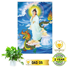 Mua Tranh Điện Phật Bà Quán Thế Âm Bồ Tát Đứng QAN1