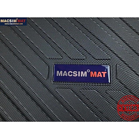 Thảm lót cốp xe ô tô Hyundai Santafe DM 7 chỗ 2015-đến nay nhãn hiệu Macsim chất liệu TPV màu đen hàng loại 2