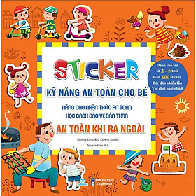 Sách - combo 6 cuốn sticker kỹ năng an toàn cho bé - ndbooks