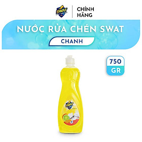 Nước Rửa Chén Swat Hương Chanh Siêu Sạch Chai 750Gr Tiện Lợi