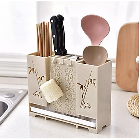 Mua Ống đũa thìa kèm giá cắm dao dán tường gọn gàng tiện dụng