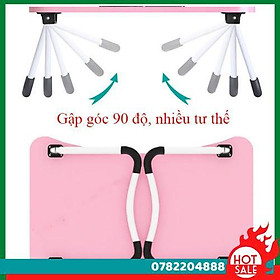 Bàn Học Gấp Gọn Thông Minh Có Khe Để Ipad Điện Thoại + Tặng Bàn Chải Đánh Răng - CH Hương Thị Miễn Phí Vận Chuyển