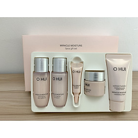 Bộ Dưỡng Ẩm Sáng Da Trắng Hồng Ohui Miracle Moisture Miniature 5pcs 54ml