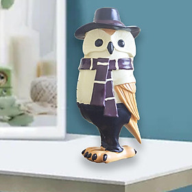Colorful Owl Statue Ornament for Home Living Room Decoration Arts