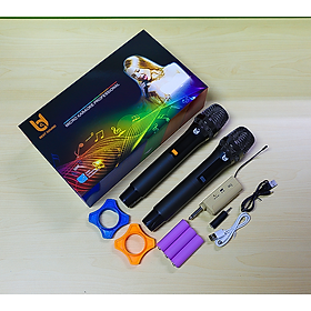 Mua Bộ 2 Micro Karaoke Không Dây Cực Hay WR20 - Kết Nối Xa - Hút Âm Cực Tốt - Hát Cực Nhẹ - Tần Số UHF - Tùy Chỉnh Âm Lượng  nhập khẩu
