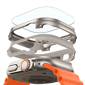Mua Ốp Titan và Kính Cường Lực Siêu Cứng ESR Armorite Protection Set Cho Apple Watch Ultra/ Ultra 2  Chống Sốc Chuẩn Quân Đội _ Hàng Chính Hãng