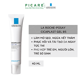 Gel Dưỡng La Roche-Posay Làm Mờ Sẹo, Giúp Làm Dịu Cicaplast B5 40ml