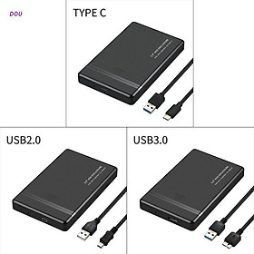 Hộp Đựng Ổ Cứng Ngoài 2.5 Inch Usb 2.0 / 3.0 / 3.1 Type-C Ốp
