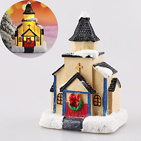 Ngôi nhà nhỏ bằng nhựa trang trí Giáng Sinh mới