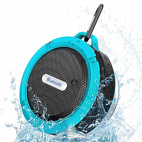Loa bluetooth tắm chống thấm nước BT5.0 âm thanh không dây trong suốt với micro và cốc hút Color: Sky Blue