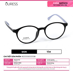 Gọng kính nhựa 68107 thời trang nam nữ siêu nhẹ siêu bền OURESS