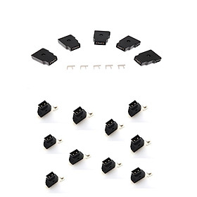 5 Pcs D-Tap Plug Connectors Female +10 Pieces Dtap Male Plug for DSLR LCD
