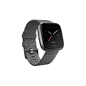 Fitbit Versa Smart Watch, Black/Black Aluminium, One Size (S & L Bands Included)