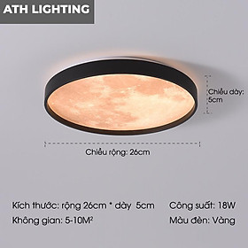 Mua Đèn led ốp trần bản tròn màu trái đất trang trí phòng khách  phòng ngủ  ban công  hành lang cầu thang sang trọng phong cách