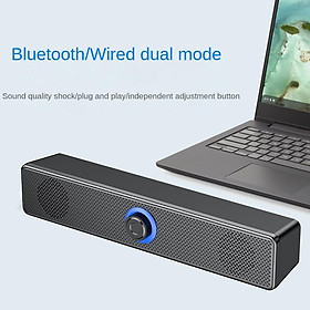 TV Sound Bar Có dây USB Loa không dây tương thích với Bluetooth Rạp hát tại nhà SoundBar cho PC Loa máy tính Màu sắc: có dây và bluetooth