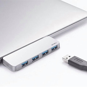 Hình ảnh BỘ CHUYỂN ĐỔI WIWU 5 In 1 T6 PRO USB-C SANG USB 3.0 Đầu Ra 4K HDMI, Hỗ Trợ Sạc PD - Hàng Chính Hãng