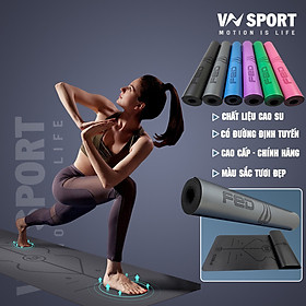 Thảm Yoga Định Tuyến Cao Cấp FED ( 68cm x 183cm x0.5cm )