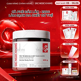 Tẩy tế bào da chết thảo dược dành cho cơ thể Sắc Ngọc Khang hũ 200g